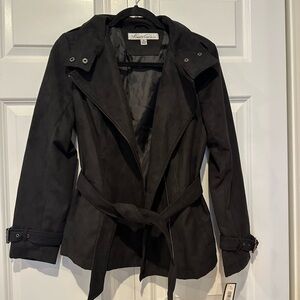 NWT Black suede jacket